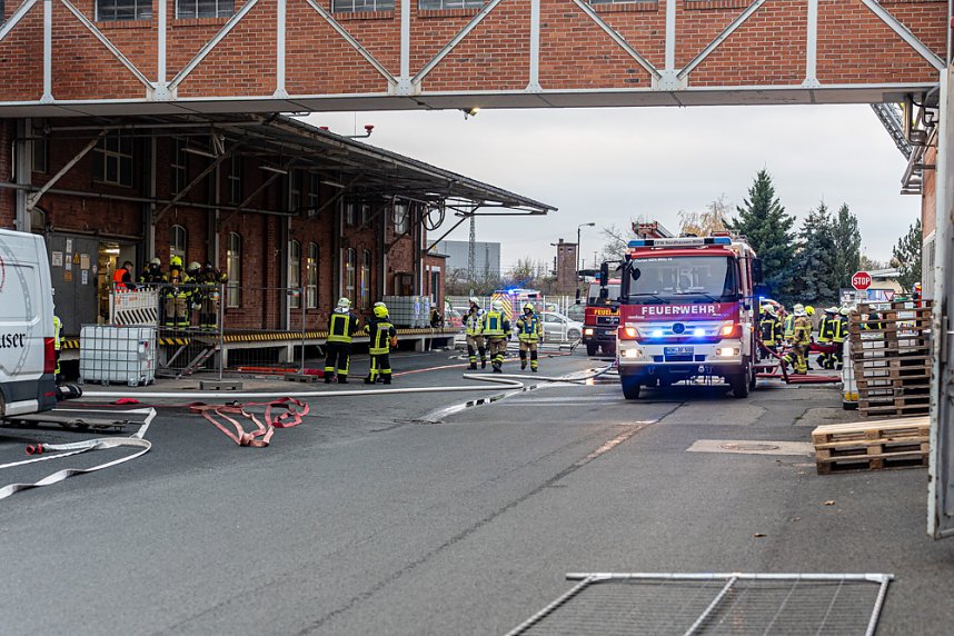 Katastrophen&uuml;bung auf dem Nordbrand-Gel&auml;nde