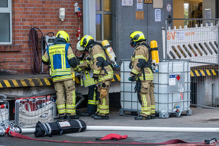 Katastrophen&uuml;bung auf dem Nordbrand-Gel&auml;nde