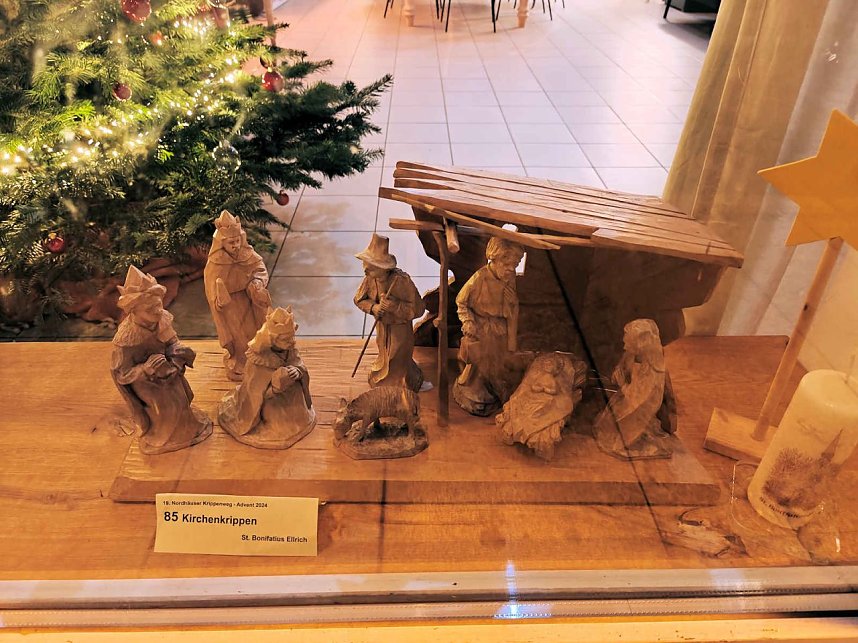 Peter Blei unterwegs auf dem Weihnachtsmarkt