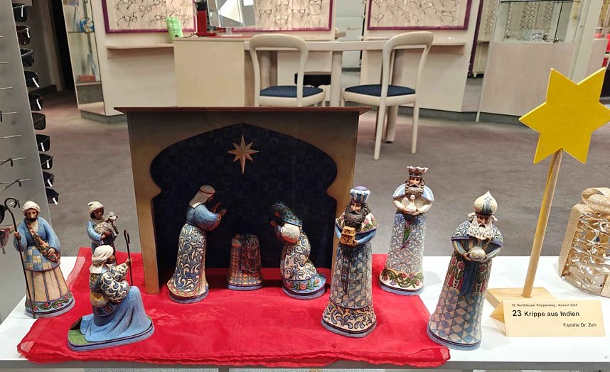 Peter Blei unterwegs auf dem Weihnachtsmarkt