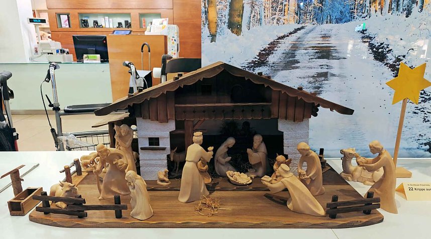 Peter Blei unterwegs auf dem Weihnachtsmarkt