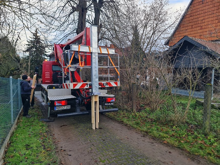 Ein neus Kreuz f&uuml;r Steigerthals Kirche