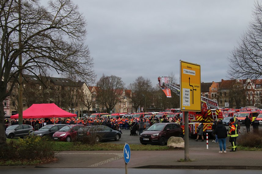 Friedenslichtaktion 2024 auf dem August-Bebel-Platz in Nordhausen