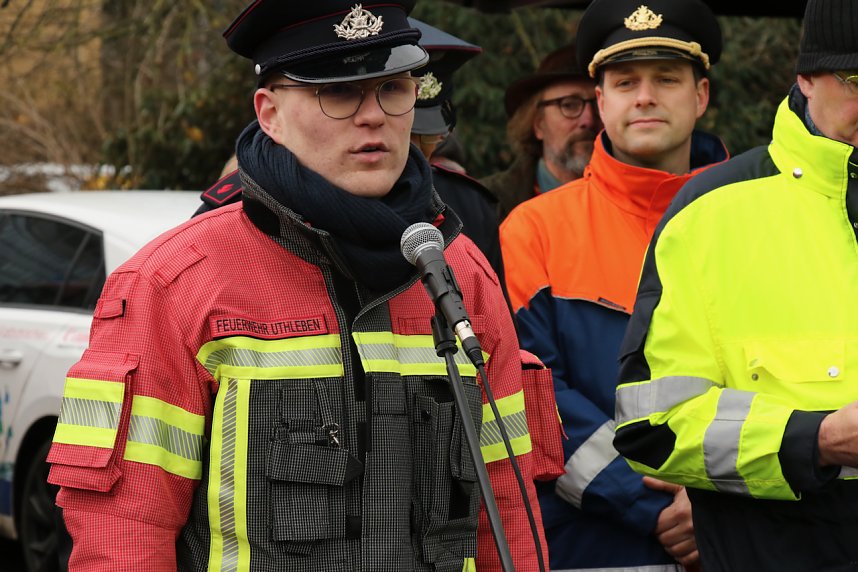 Friedenslichtaktion 2024 auf dem August-Bebel-Platz in Nordhausen