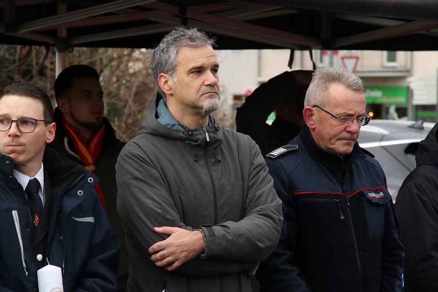 Friedenslichtaktion 2024 auf dem August-Bebel-Platz in Nordhausen