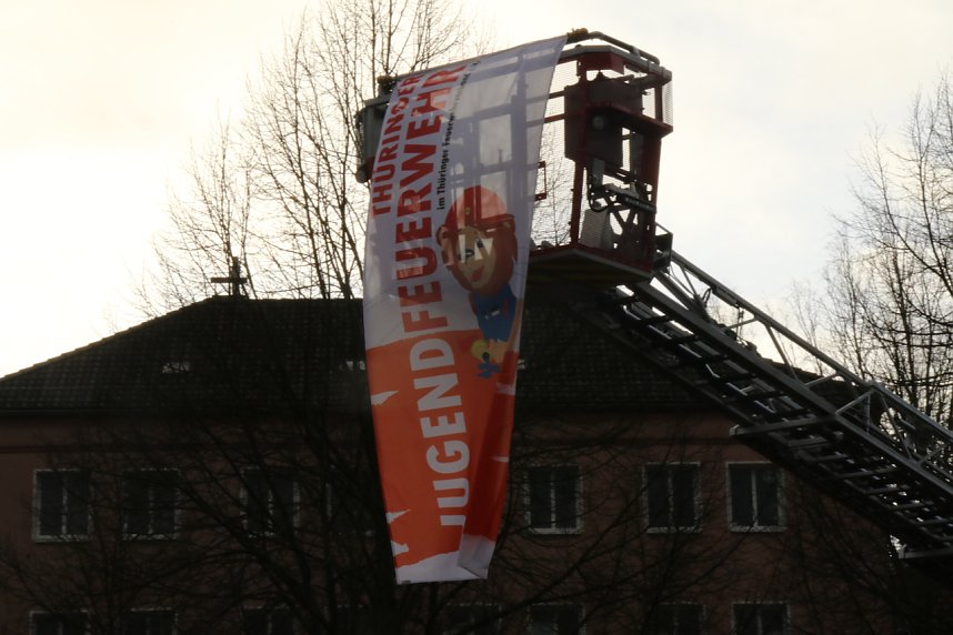 Friedenslichtaktion 2024 auf dem August-Bebel-Platz in Nordhausen