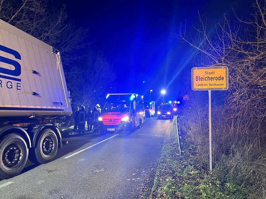 Unfall bei Bleicherode