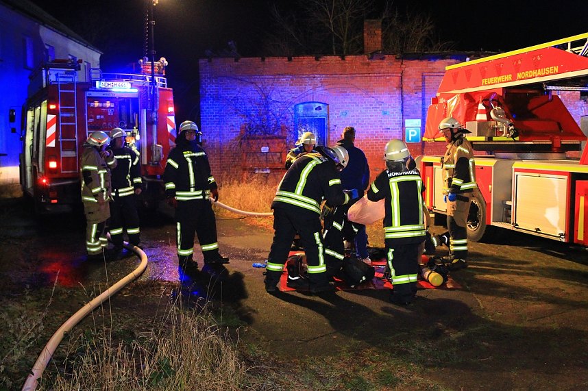 Unterkunft brannte aus