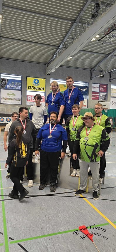 Das Bowteam aus Nordhausen bei der Landesmeisterschaft des Bogensportverbands Th&uuml;ringen
