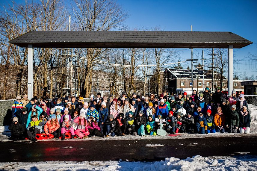 Humboldt-Klassenfahrt im Schnee
