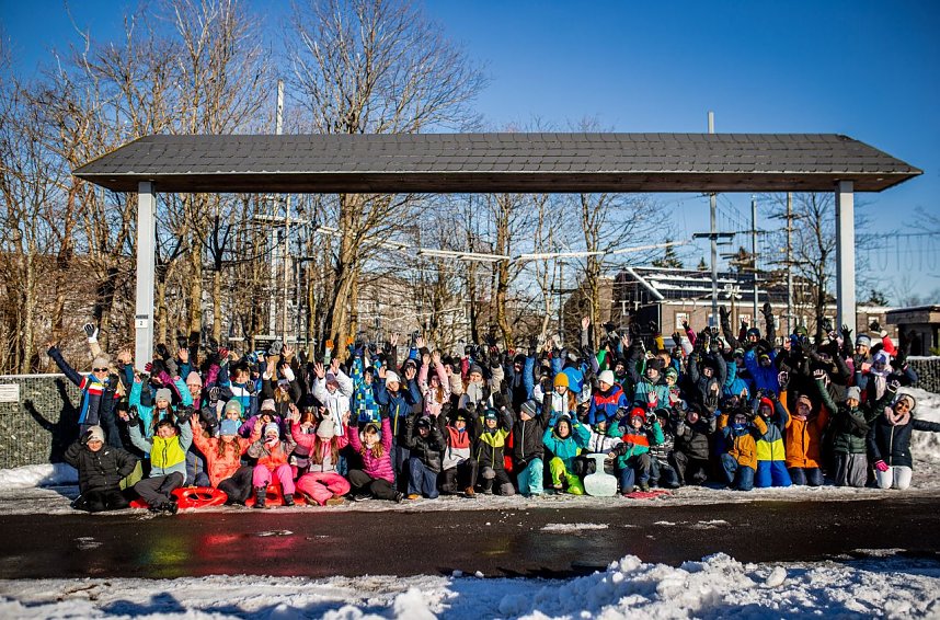 Humboldt-Klassenfahrt im Schnee