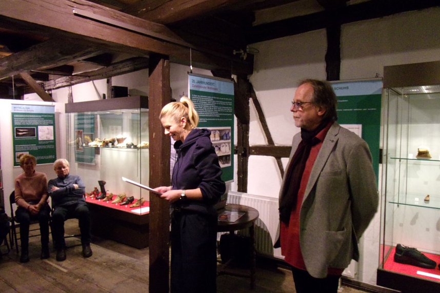 Gut gelaufen - im Tabakspeicher wurde gestern die neue Sonderausstellung zum Thema Schuhe er&ouml;ffnet