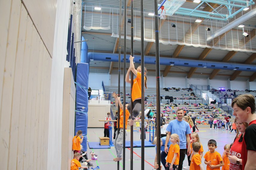 Kindergartensporttag in der Wiedigsburghalle