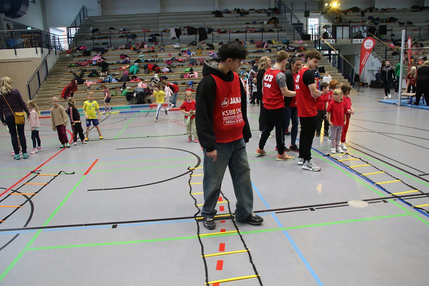Kindergartensporttag in der Wiedigsburghalle