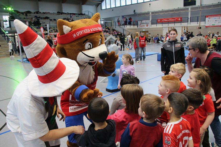 Kindergartensporttag in der Wiedigsburghalle