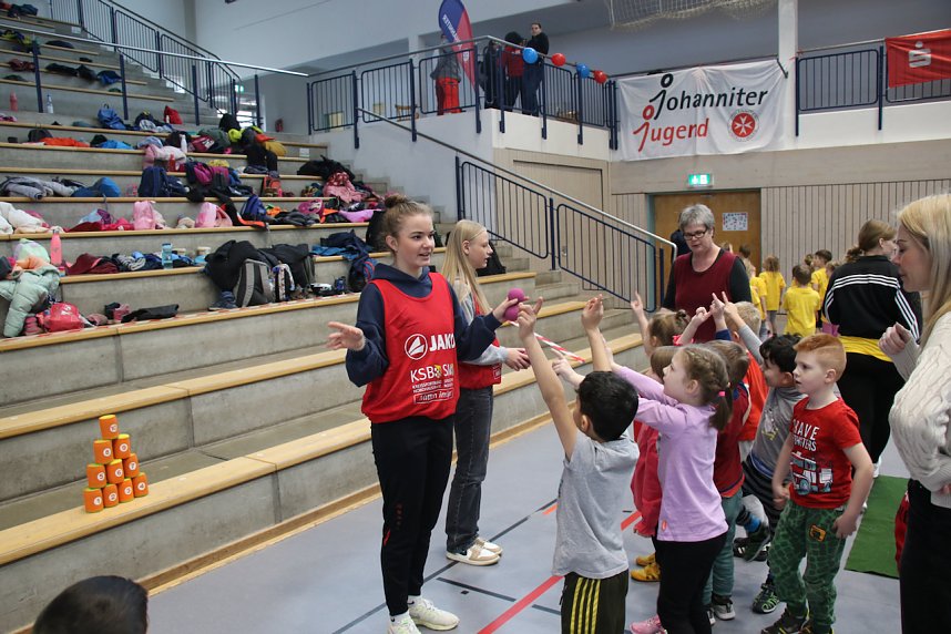 Kindergartensporttag in der Wiedigsburghalle