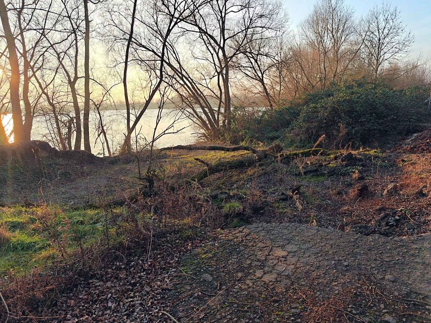 Peter unterwegs am Kiesschacht