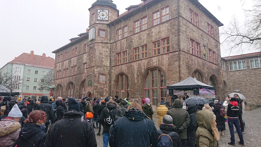 Demokratiefest des B&uuml;ndnisses "Nordhausen Zusammen" auf dem Rathausplatz
