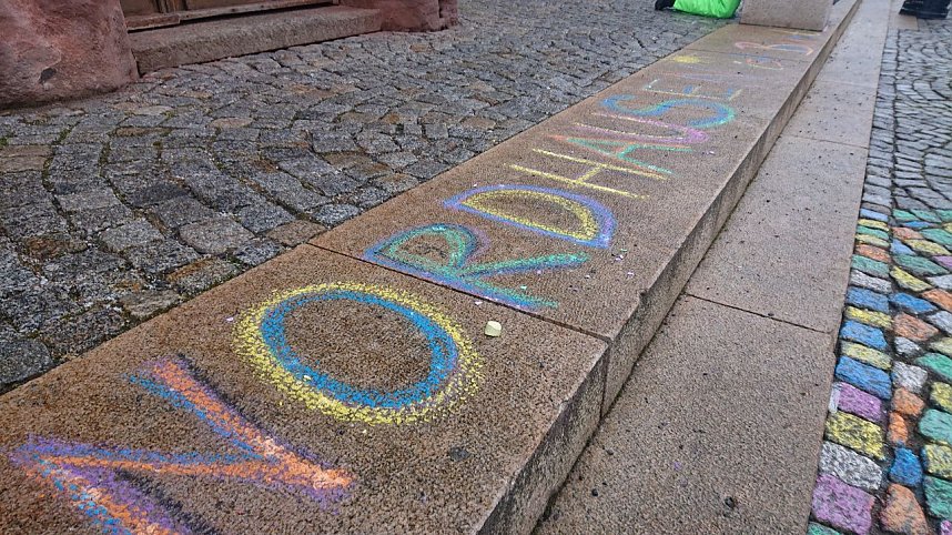 Demokratiefest des B&uuml;ndnisses "Nordhausen Zusammen" auf dem Rathausplatz