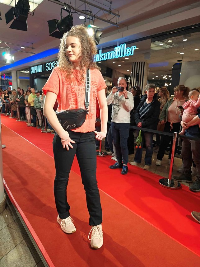 Modenschau in der Marktpassage