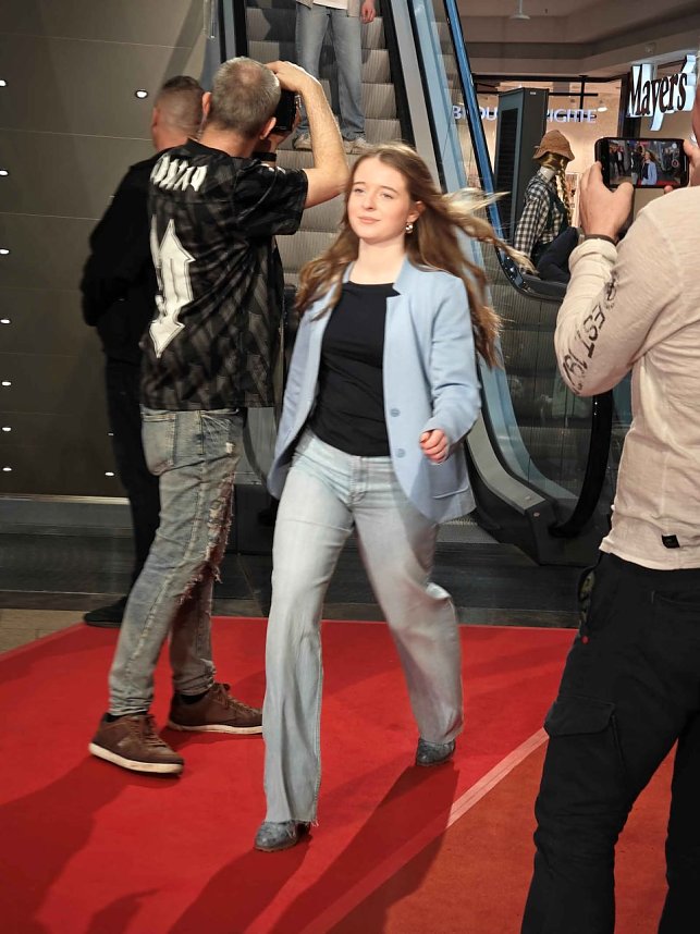 Modenschau in der Marktpassage