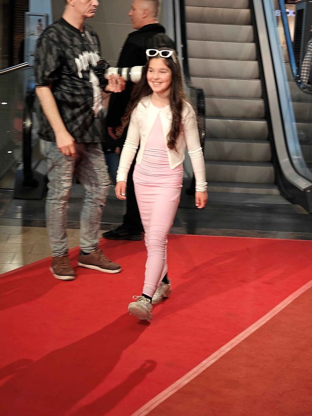 Modenschau in der Marktpassage