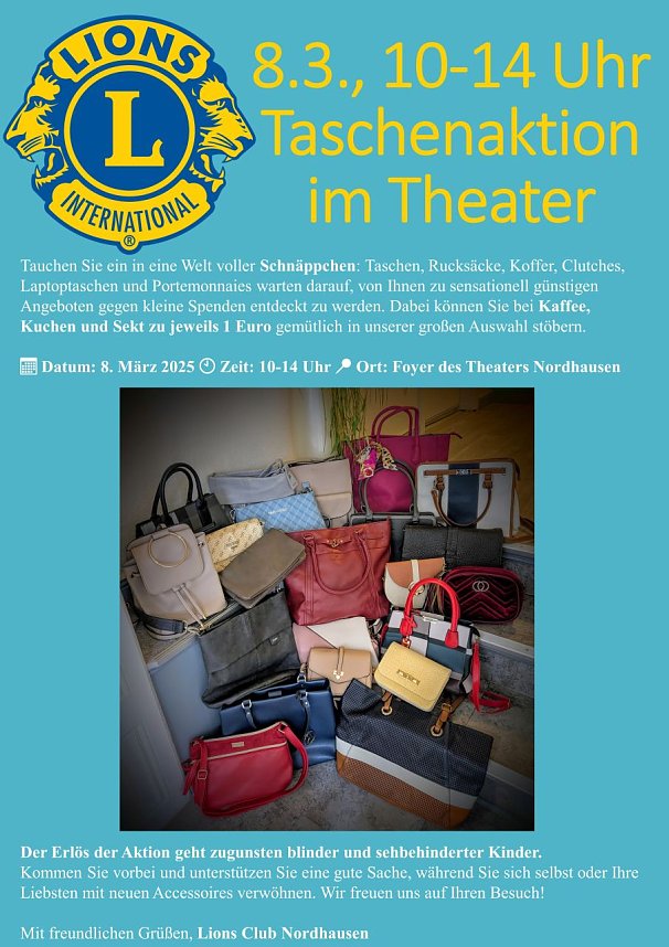 Taschenaktion des Lions-Club zum Frauentag