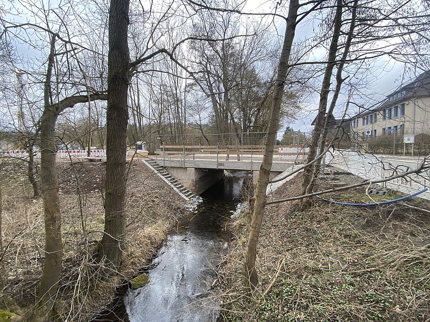 Neubau der Br&uuml;cke in Krimderode
