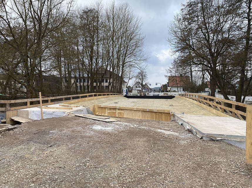 Neubau der Br&uuml;cke in Krimderode