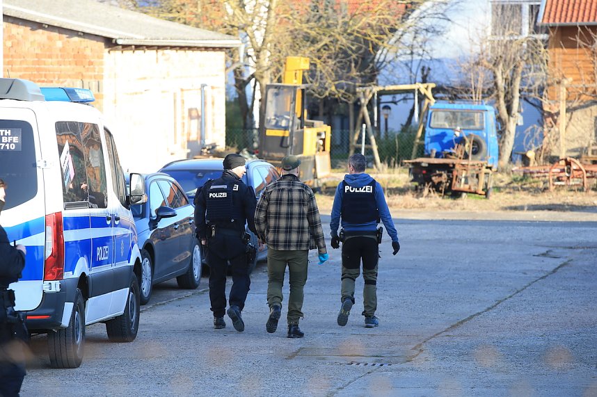 LKA sucht nach Waffen im Kyffh&auml;userkreis 