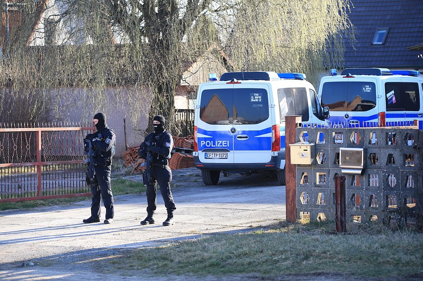 LKA sucht nach Waffen im Kyffh&auml;userkreis 