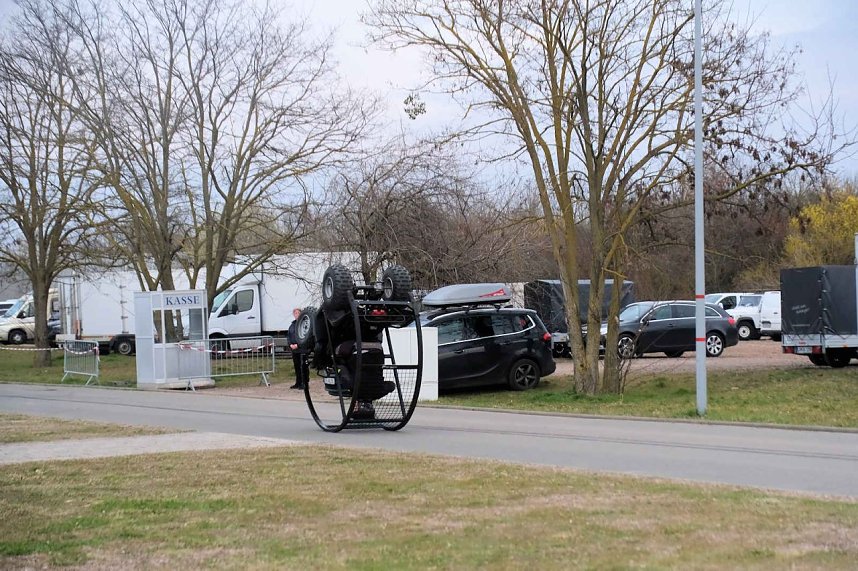 Peter Blei auf der Motorradmesse Erfurt