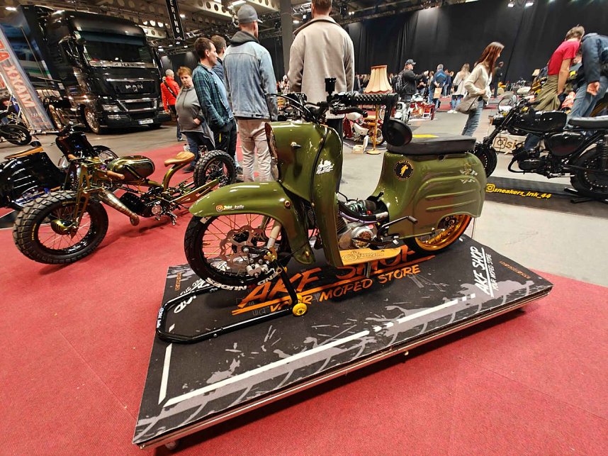 Peter Blei auf der Motorradmesse Erfurt