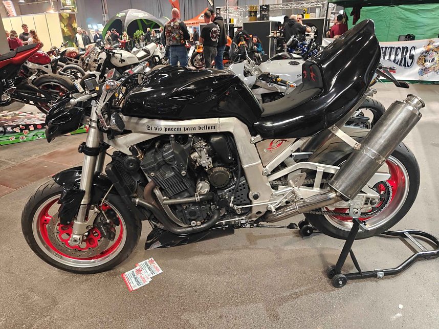 Peter Blei auf der Motorradmesse Erfurt