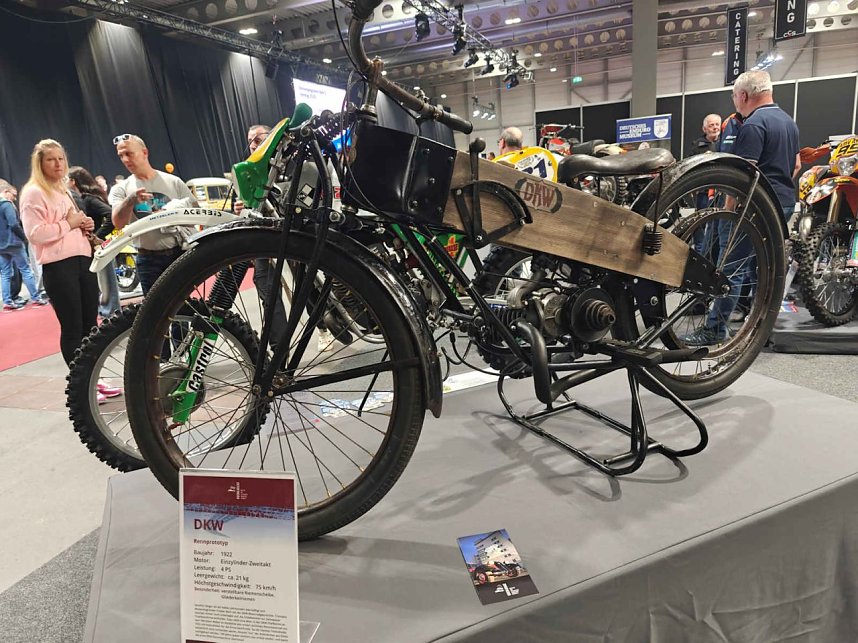 Peter Blei auf der Motorradmesse Erfurt