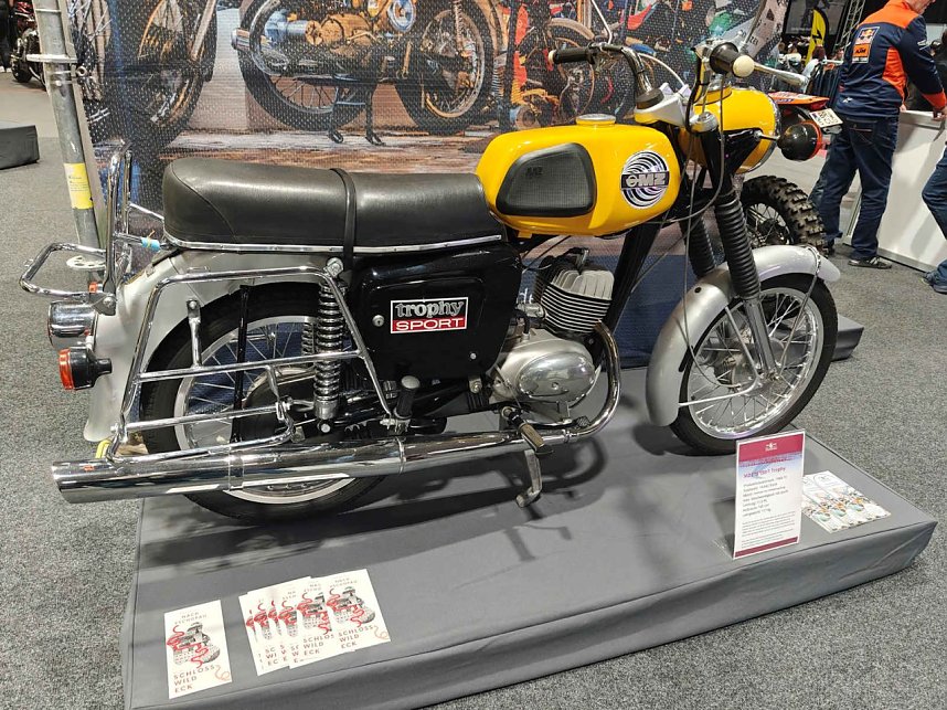 Peter Blei auf der Motorradmesse Erfurt