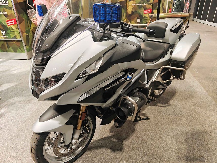 Peter Blei auf der Motorradmesse Erfurt