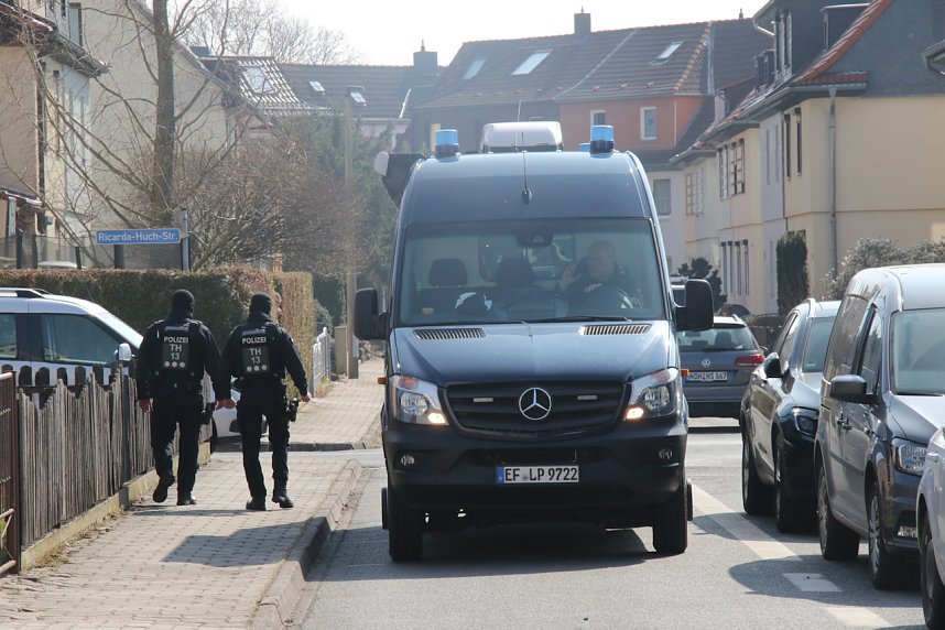 Hausdurchsuchung in der Fichtestra&szlig;e in Nordhausen