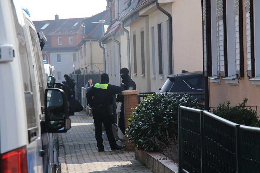 Hausdurchsuchung in der Fichtestra&szlig;e in Nordhausen