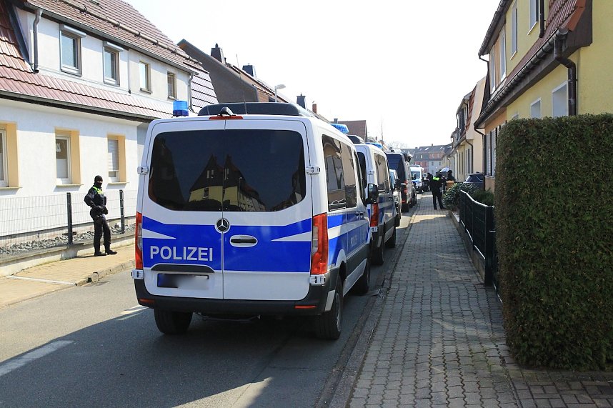 Hausdurchsuchung in der Fichtestra&szlig;e in Nordhausen