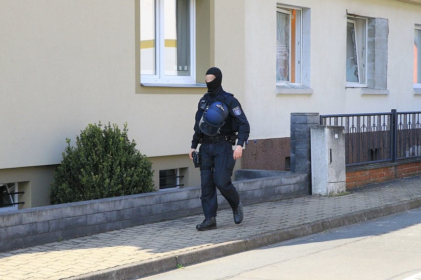 Hausdurchsuchung in der Fichtestra&szlig;e in Nordhausen