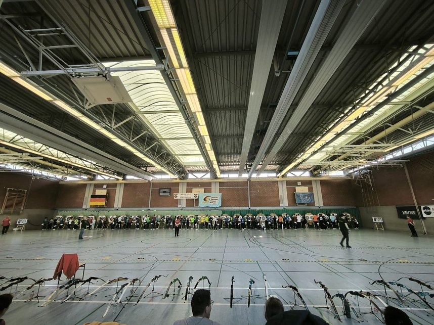Das Nordh&auml;uer Bowteam bei der Deutschen Bogensch&uuml;tzen-Meisterschaft in Bersenbr&uuml;ck