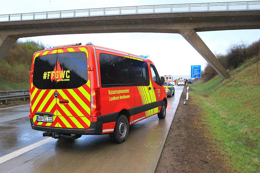 Unfall auf der A38 heute Nachmittag