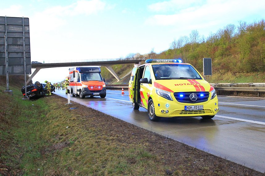 Unfall auf der A38 heute Nachmittag