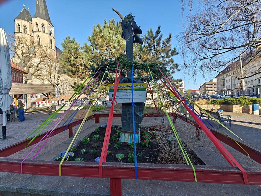 Nordhausen r&uuml;stet zum Brunnenfest