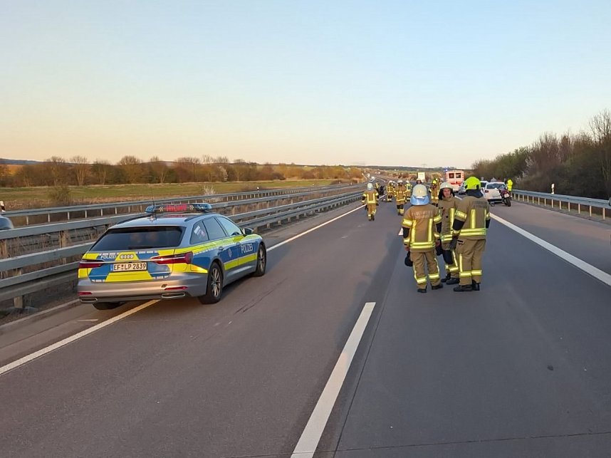 Schwerer Unfall auf der A38