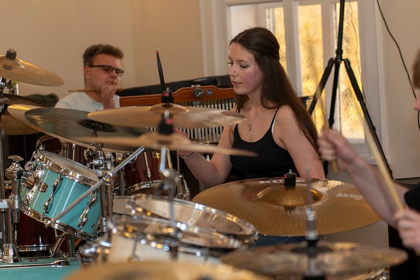 Schlagzeugkonzert in der Kreismusikschule