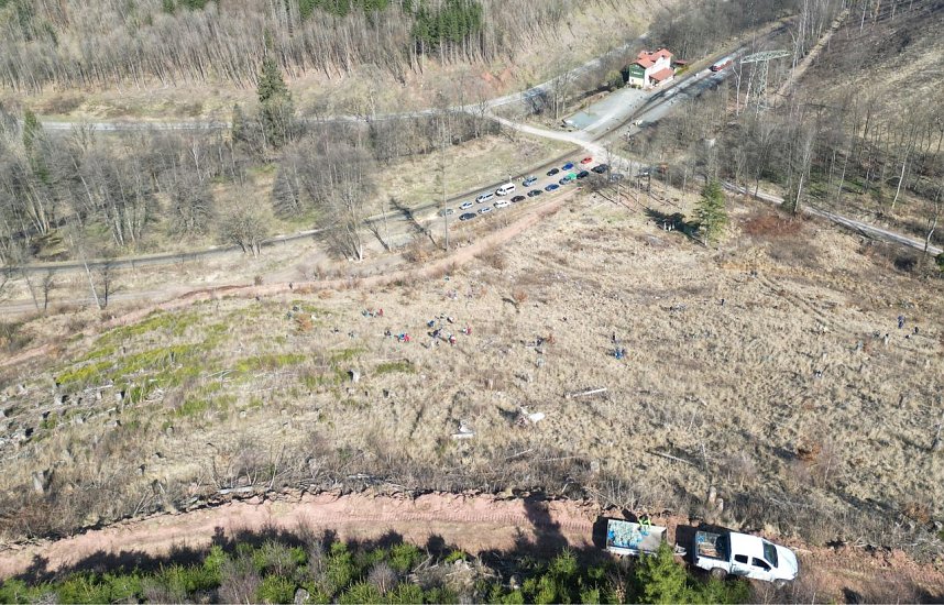 Pflanzaktion an der Eisfelder Talm&uuml;hle