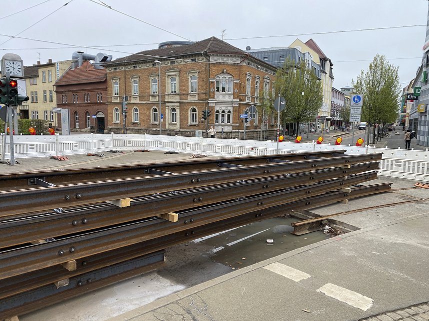 Baustellenreport Bahnhofstra&szlig;e Nordhausen