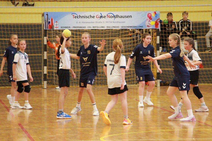 E-M&auml;dchen vom Nordh&auml;user SV bei der Th&uuml;ringer Bestenermittlung